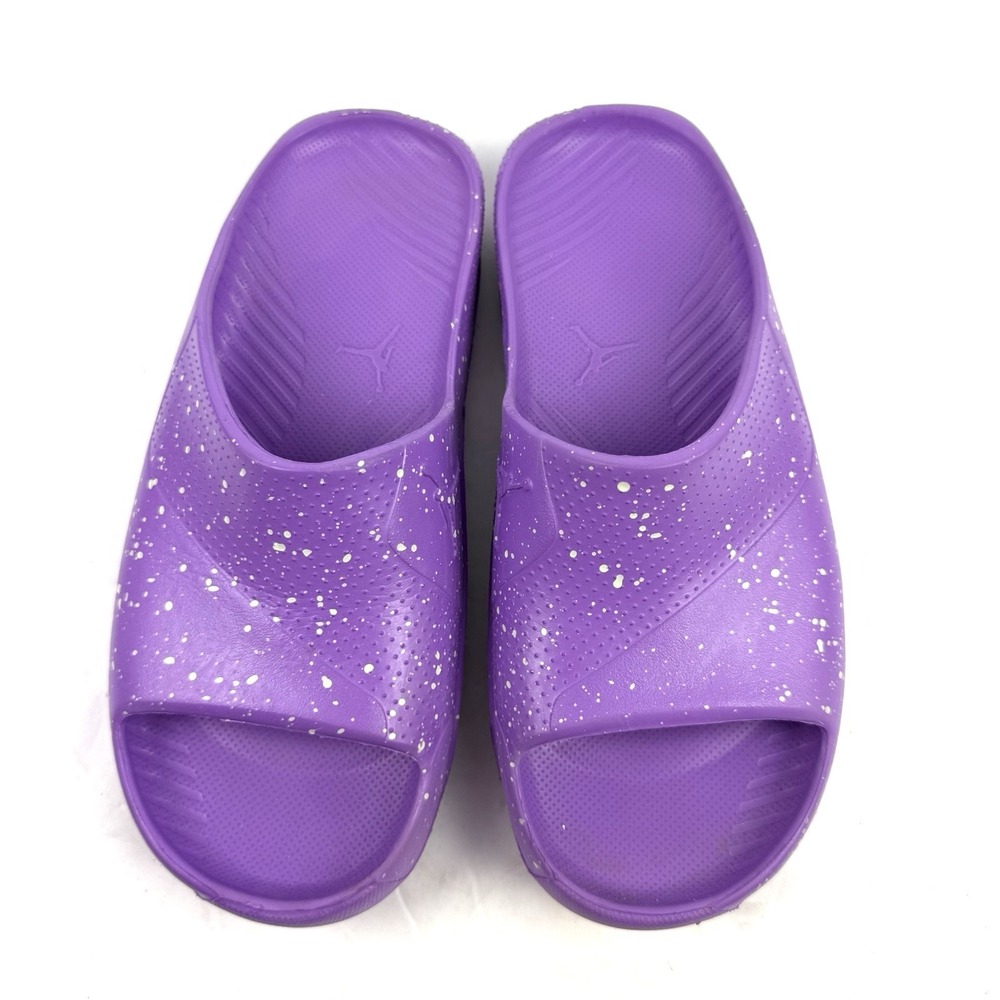 Jordan Nike Post Slides Womens 8 Purple Foam Sandal Slip On Shoes Beach Travel